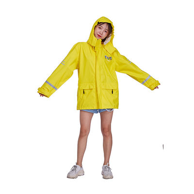 O GV aprovou o saco impermeável amarelo de Opp do revestimento da capa de chuva embalado