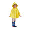 Capa de chuva do poliéster do OEM, a capa de chuva amarela 500*800mm das crianças claras