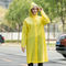 Capa de chuva amarela impermeável do revestimento reusável de EVA Transparent Custom Plastic Rain da forma