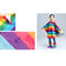 O teste padrão do arco-íris alinhou crianças que a capa de chuva para o GV unisex aprovou Multisize